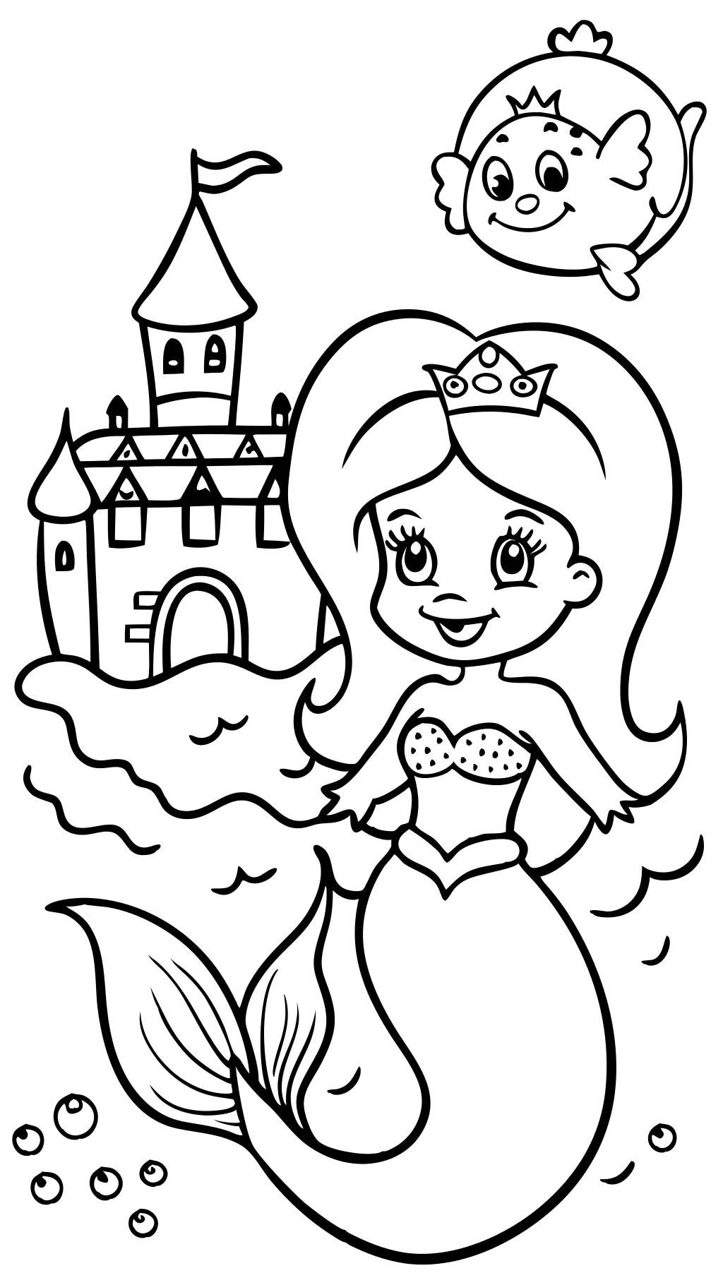 coloriage princesse ariel